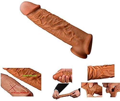 SOFE P e n i-s Sleeves Extender Enlargers Sheath Reusable Condom CO~CK Extension Cover S~e~X T~o~y~s for Ma~le S~exual Enhancers & Delay Ejaculation for Men