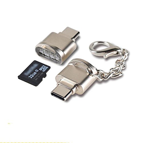 Mchoice Mini Type C Micro SD TF Memory Card Reader OTG Adapter USB 3.1 Portable