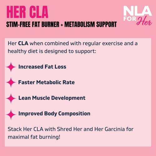 NLA For Her CLA, 1200 mg, 60 Count No Caffeine or Stimulants, Aids in