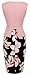 HOMEYEE Women's Elegant Chic Bodycon Formal Dress B288 (S, Light Pink)