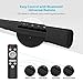 [2020 Upgraded] Sound Bars, Meidong 2.0 Channel Soundbars for TV 40 Watt 35-Inch Speakers Strong Bass Wireless and Wired Bluetooth Home Theater Audio Speakers Included Optical Cable, Remote Controlthumb 3