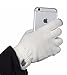 Warm Touch Screen Gloves - 6 Vibrant Colors - Works On All Smartphone Devices (Off WHite)