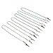 6pcs Bib Clips Napkin Napkin Chain Flexible Napkin Holder (Random Color)