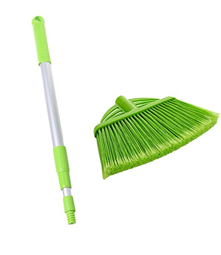 Xifando Three-Section Telescopic Aluminum Alloy Rod Long-Handled Broom&Mop, Mini Broom with Dustpan Set