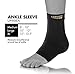 Copper Fit Original Recovery Ankle Sleeve, Black with Copper Trim, Large (CFAKSL)