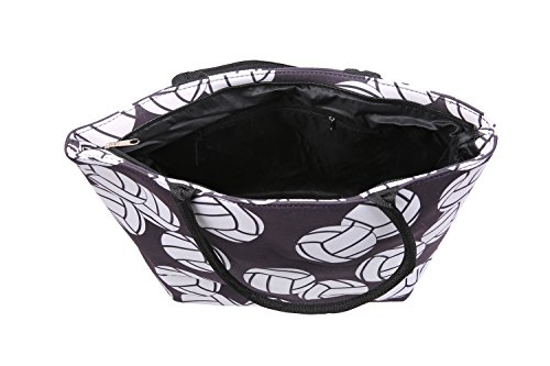E-FirstFeeling Volleyball Tote Bag Sports Prints Utility Tote 17.7" x 12.6" x 6" Beach Bag (Volleyball)