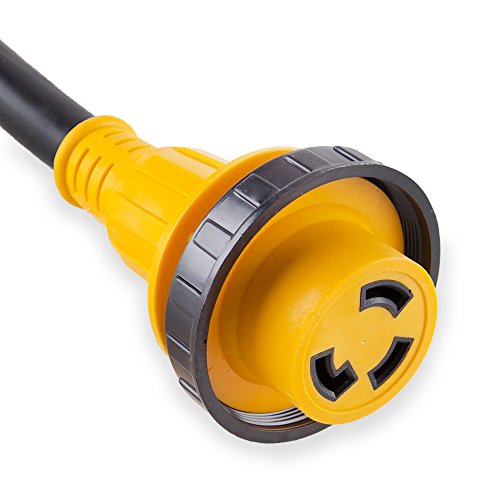 Proline Heavy Duty 50-FT 30AMP RV Power Extension Cord with Twist Lock Connector 10/3 STW (50FT)