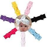 DZT1968® Baby Girl Newest Turban Headband Head Wrap Knotted Hair Band With Bowknot
