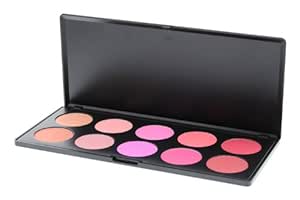 bh cosmetics 10 color blush palette