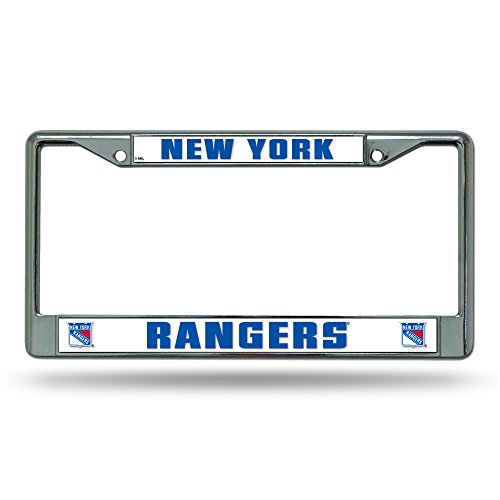 NY Rangers Chrome License Plate Frame