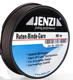 blntackle76 1 spool of binding silk, 90 m, yellow/chartreuse, red, green or black by Jenzi+ free Petri Heil! sticker (black)