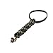 M-Tac Helix Paracord Tactical Knife Lanyard with Skull Bead (Olive)
