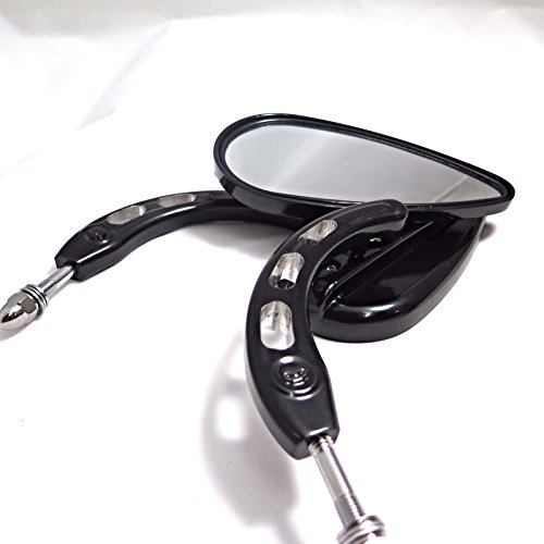 HK Motorcycle Custom Black Lighting Engraved Back Grooved Stem For Fits 1982-Later Harley Davidson Models (excepte VRSCF,and XL1200X mounted below the handlebars)