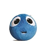Fuzzbudds Inflatable Plush Bouncy Balls for Kids, Blue, Mini 35cm