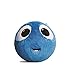 Fuzzbudds Inflatable Plush Bouncy Balls for Kids, Blue, Mini 35cm