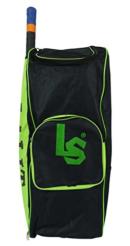 Lalit Black Single Pocket Matty Cloth Persnoal Cricket Kit Bag- 30 x 10 x 10 Inches