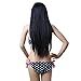 AGPtek 24 inch Straight Long Beautiful Black Wig Hair