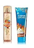 Bath Body Works Pumpkin Cupcake Fine Fragrance Mist and Ultra Shea Body Cream Set
