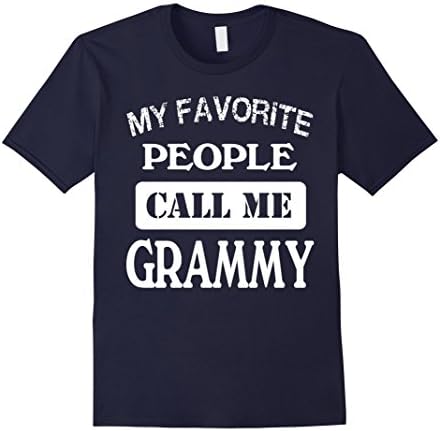 Mens Proud Family T-shirt My Favorite People Call Me Grammy Large Navy