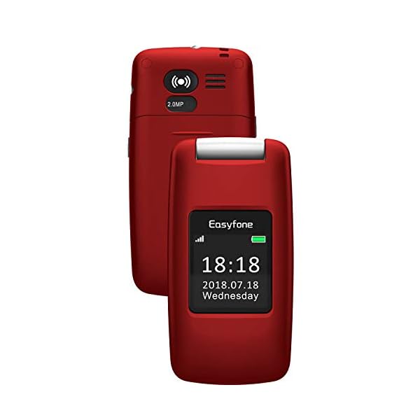 Easyfone-Prime-A1-GSM-SIM-Free-Flip-Big-Button-Mobile-Phone-Hearing-Aids-Compatible-Easy-to-Use-Mobile-Phone-for-Elderly-with-Charging-Dock-Red Easyfone Prime-A1 GSM SIM-Free Flip Mobile Phone for Elderly, Big Button Hearing Aids Compatible Senior Mobile Phone…
