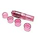 Finever Mini Massager Handheld with 4 Heads Pocket Vibrating Pen for Face, Neck, Head,Back Pink