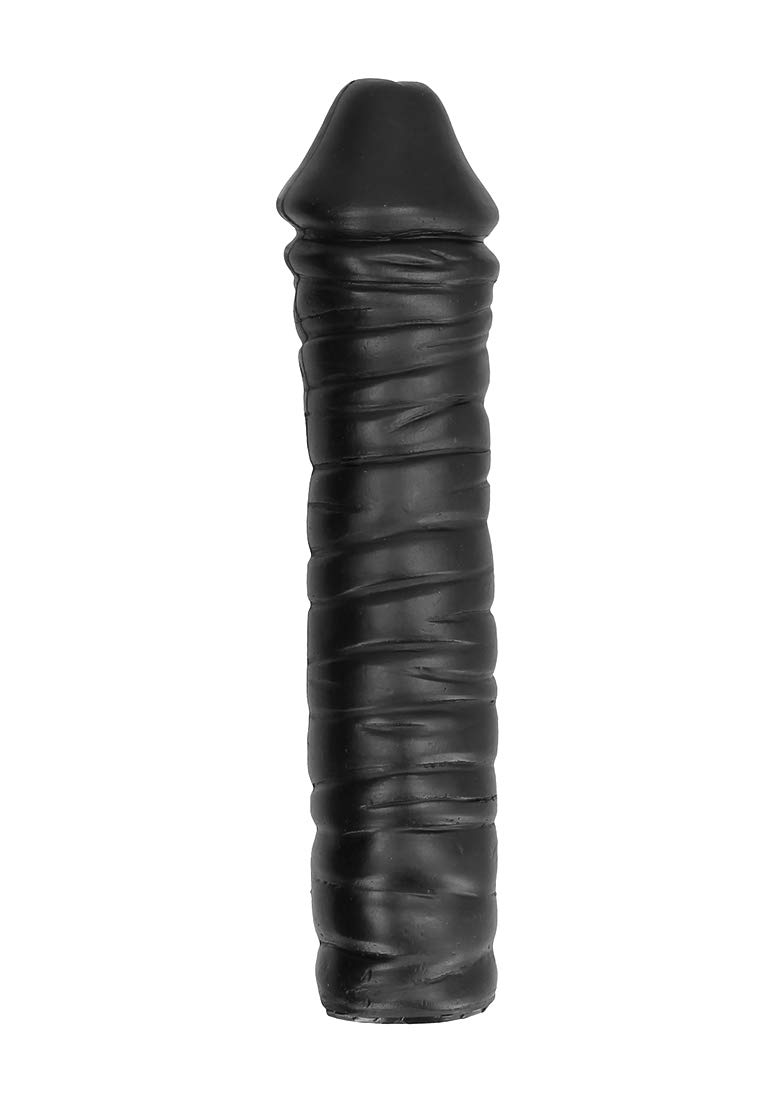 All Black Dildo, Extra Large, Black