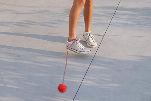 Just Jump It Skipper Ball-Skip Ball Toy - Active Outdoor Youth Fitness Toy - Yellow - Thumbnail 4