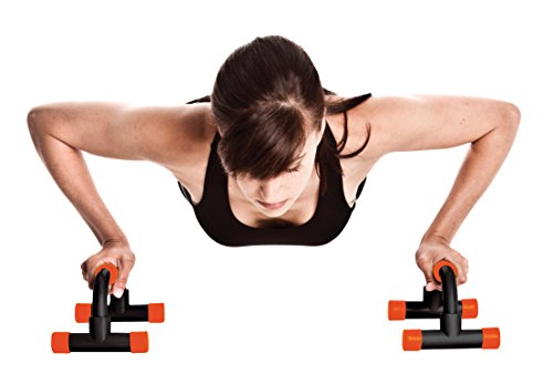 Perfect Life Ideas Push Up Bars Home Exercise Equipment Handles for Pushups with Colored Foam Padded Grips. Various Colors. 1 Pair.