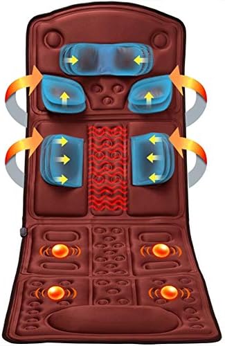 Massage Mattress Heating, Memory Foam 10 Vibration Motor Massage Mattress, Body Massage Cushion To Ease Neck Back Waist And Legs