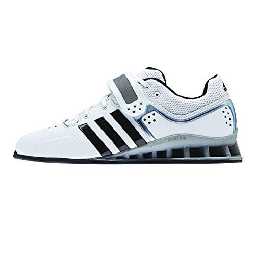 adidas Performance Adipower Weightlifting Trainer Shoe,White/Black/Tech Grey,11 M US