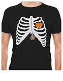 TeeStars - Skeleton Xray Rib Cage Spider Halloween Costume T-Shirt