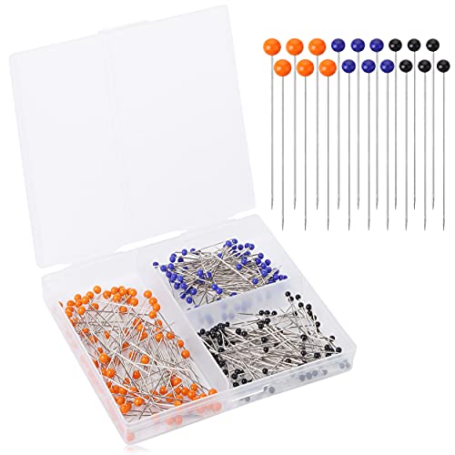 Mr. Pen- Sewing Pins, 300 pcs, Sewing Pins with Colored Heads, Pins, Quilting Pins, Pins Sewing, Sewing Pins for Fabric, Straight Pins Sewing, Fabric Pins, Glass Head Pins, Straight Pins, Stick Pins.