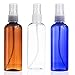 Maxforlife 100ML Travel Bottle Set ， Travel Size Cosmetic， Toiletries Liquid Containers， Leak Proof Empty Perfum Bottle 3 pack， Blue Clear Brown