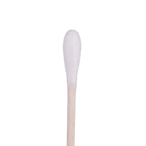 500-Pack 6" Wood Handle Cotton Swabs - Weapon & Gun Cleaning Swabs, Non-Sterile, For Deep Cleaning