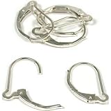 6 Silver Leverback Earwires Lever Back Earrings Jewelry