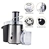 PureMate-1000W-NaturoPure-Powerful-Whole-Fruit-and-Vegetable-Juice-Extractor-Centrifugal-Juicer-Machine-with-2-Speed-Settings-BPA-Free-75MM-Wide-Mouth-with-1L-Juice-Jug-2L-Pulp-Container PureMate Juicer Machines, 1000W Powerful Juicer Extractor Quick Juicing for Whole Fruit and Vegetable, BPA-Free with 2…