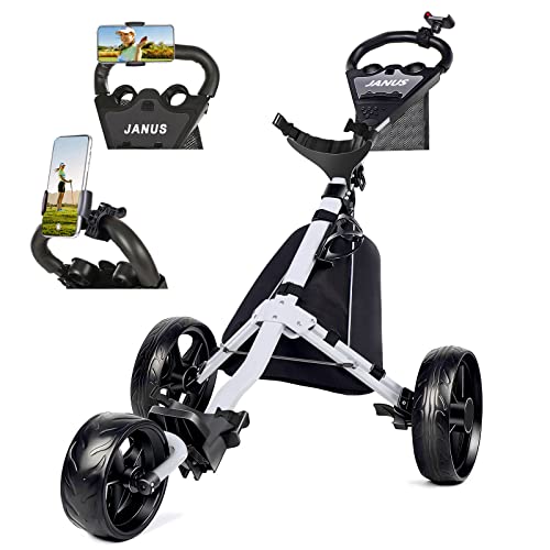JANUS Golf Push cart, Foldable Golf Cart,Golf Bag cart for Men