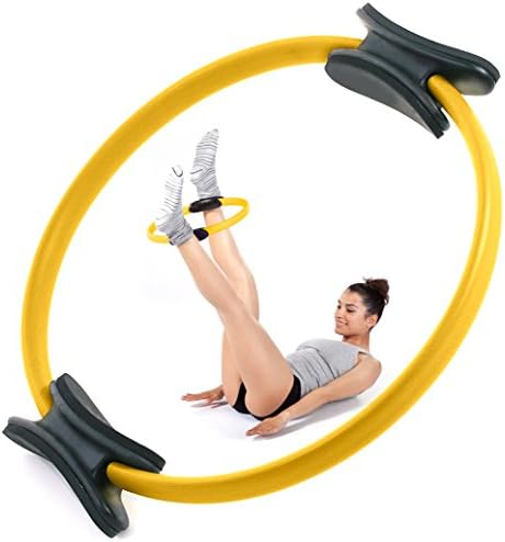 Pilates Ring by Oyomba - Workout Magic Circle - BALANCED BODY CIRCLE TO Achieve your PERFECT Body Shape - BEST for WOMEN and MEN EXERCISES and TONIFY FAST your Legs; Arms;Full Body (Pack of 5pieces)