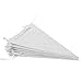 Silver Pennant Flag Bunting Banner Garland for Birthday Parties, Weddings, Celebrations, Baby Shower, Bachelorette Party, 15.5 Feet