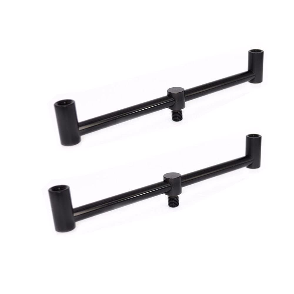 GudGmtoy Buzz Bars, Black, 20cm, Suitable for Rod Pods, Bank Sticks, Rod Rests, Buzz Rests, Buzzer Bars for Rod Pods Carp Fishing, Fishing Tackle