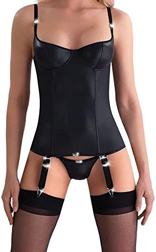 Eros Veneziani Womens Corset + G-String + Stockings