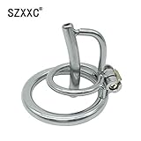 Metal Male Chasti-ty Device Steel Stainless Briefs Cage Ring Cock cage Siliver (1.57 inch/40mm)