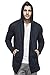Tinted Men's Cotton Blend Hooded Cardigan Navy