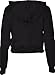 Forever Womens Long Sleeves Just Do It Later Print Fleece Hoodie Crop Top
