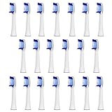 20 pcs Replacement Brush Heads Compatible with Oral-B Pulsonic Electric Toothbrush - Model SR32-4 - Works with all Oral B Pulsonic Model Handles - by Pure Vie