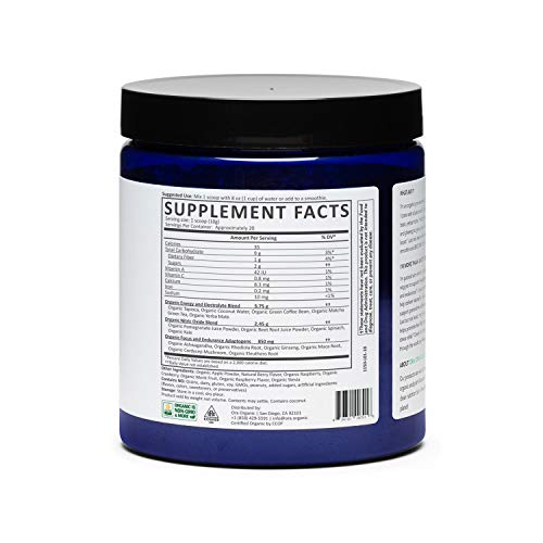 Ora Organic Natural Pre-Workout Powder - Vegan Energy Supplement, Jitter-Free Focus - Made with Organic Beet Powder - Energy Boost Pre-Workout for Women and Men - Pomegranate Beet Flavor, 30 Servings