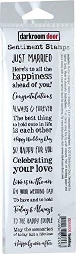 Darkroom Door Sentiment Cling Stamp 7"x1.4"-wedding
