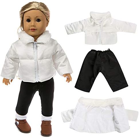 Children Toys Dartphew 1Set/2Pcs [ Cute Clothes Down Jacket compatible with 18 Inch American Boy Doll Accessory Toy ] - Lovely Cute - Inspire children's imagination and curiosity(Cloth)