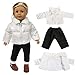 Sandistore Clearance!!! 18 Inch Doll Outfits Winter Sweater Outfits for 18 inch American Girl Our Generation Doll Clothes Down Jacket Accessories (Clothes+pants)