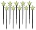 10 Pack Glow Stone Garden Stakes - Outdoor Glow in The Dark Walkway and Garden Decor